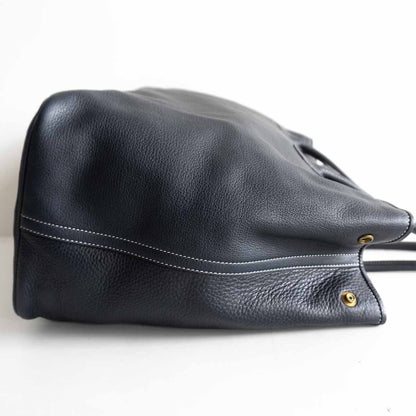 CISEI Lindos Leather Tote Bag Navy Size ONE SIZE