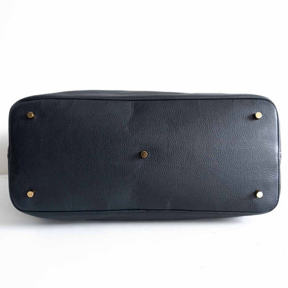 CISEI Lindos Leather Tote Bag Navy Size ONE SIZE