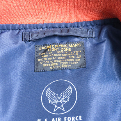 BUZZ RICKSON’S L-2A Superior Togs Flight Jacket Navy Size 42