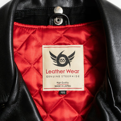 666 Triple Six Steerhide One Star Rider Jacket Size 40