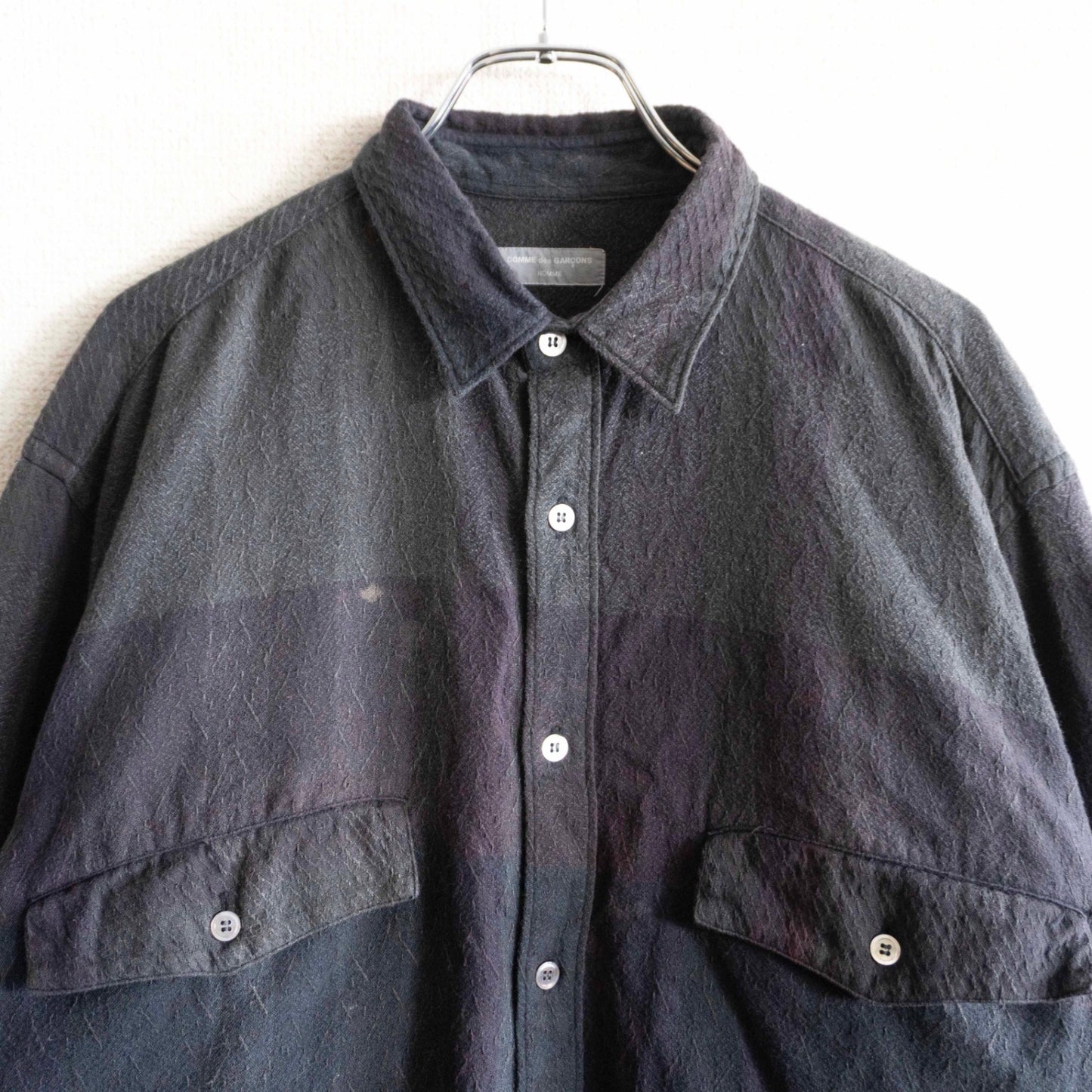 COMME des GARCONS HOMME 80s Archive Check Shirt Size XL