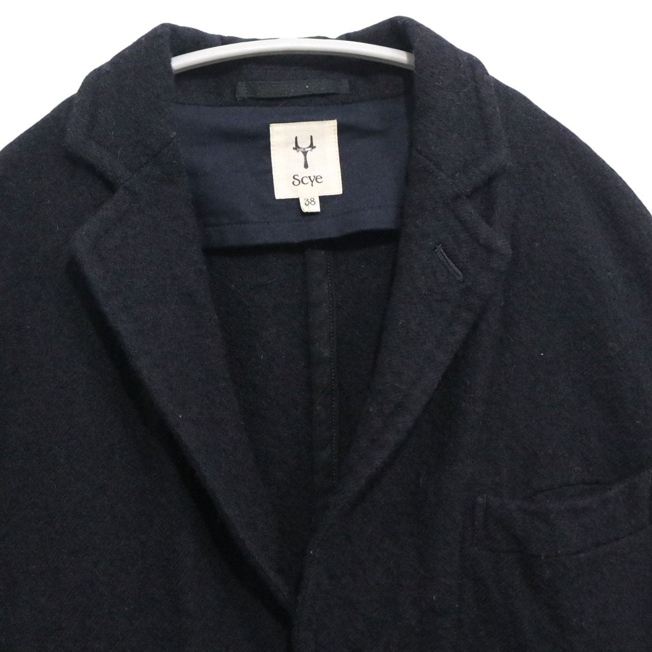 SCYE Milled Wool 3B Jacket Black Size 38