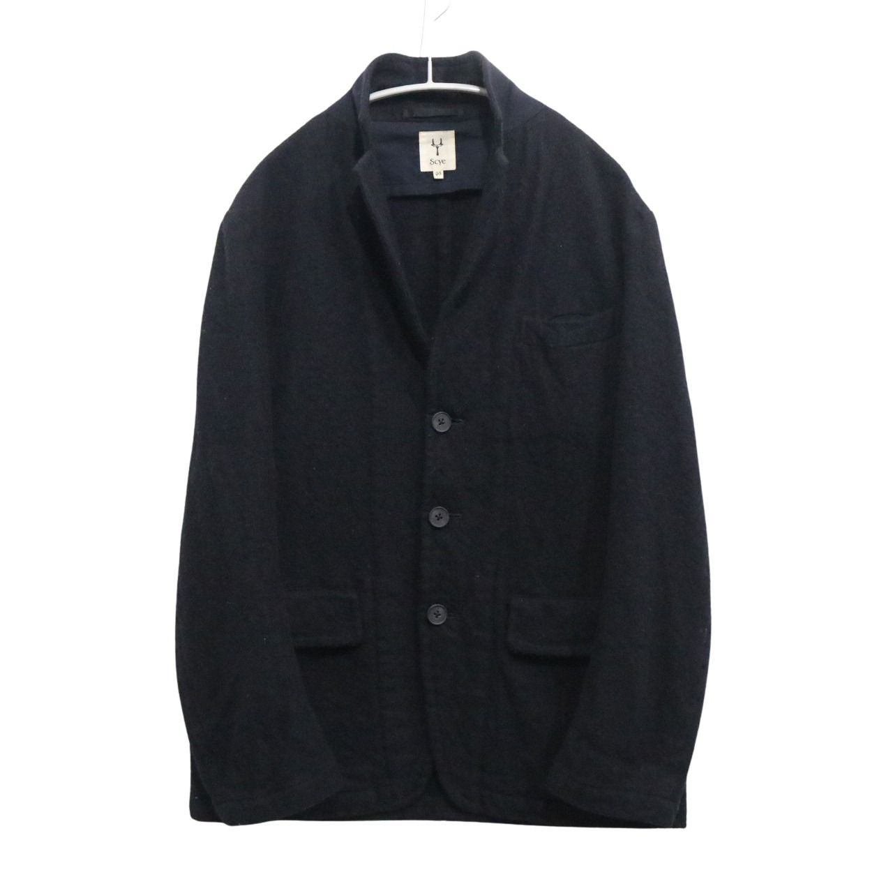 SCYE Milled Wool 3B Jacket Black Size 38