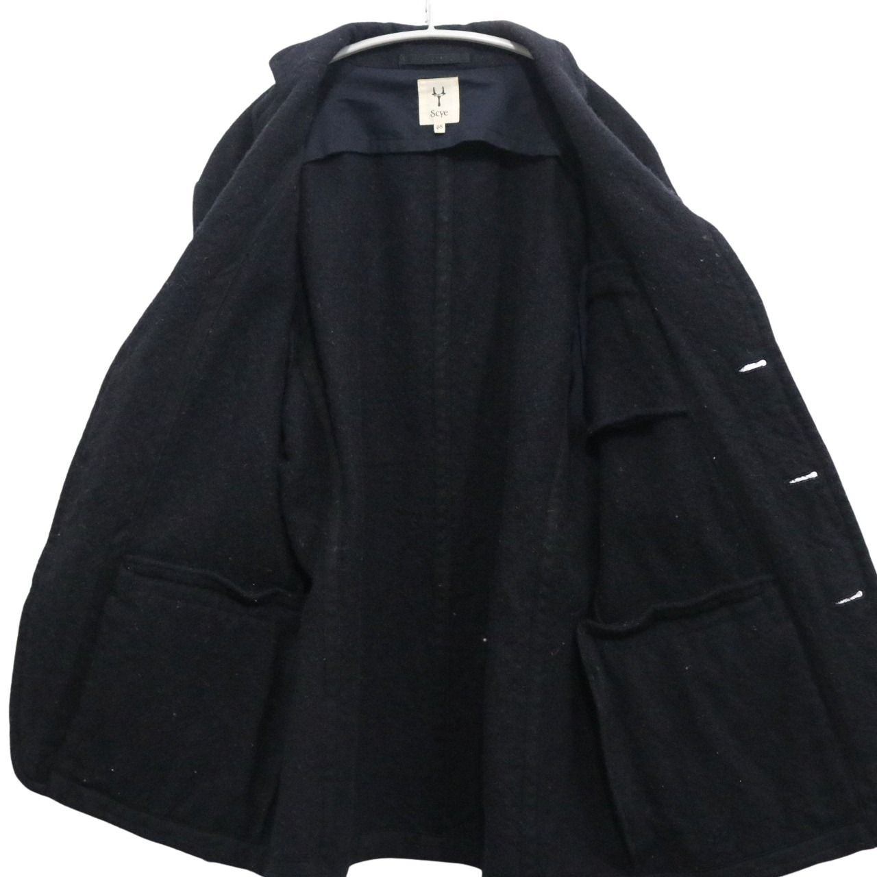 SCYE Milled Wool 3B Jacket Black Size 38