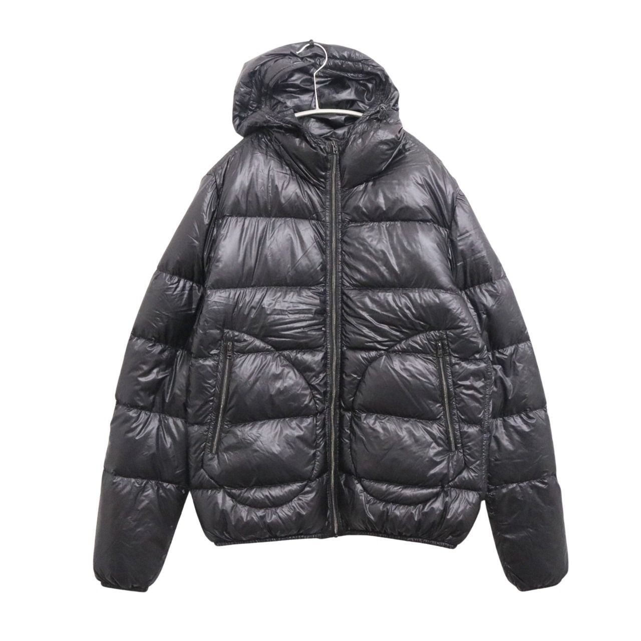 HERNO 5 Denier Nylon Lightweight Down Jacket Black Size 46