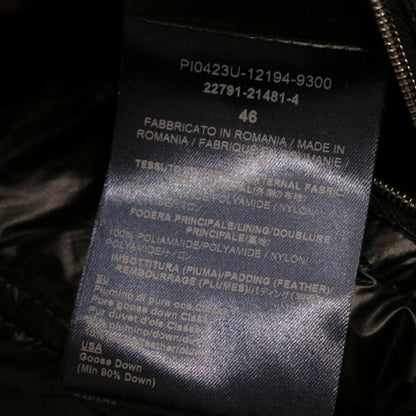 HERNO 5 Denier Nylon Lightweight Down Jacket Black Size 46