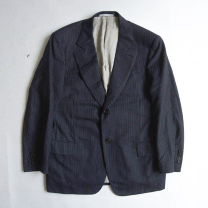 ARNYS Italian Wool Stripe 2B Tailored Jacket Navy Size 48