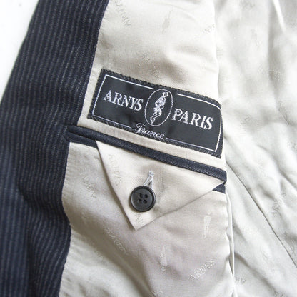 ARNYS Italian Wool Stripe 2B Tailored Jacket Navy Size 48