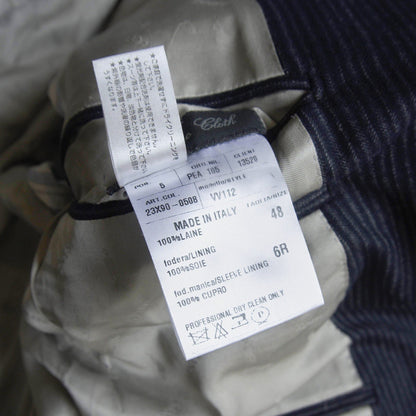 ARNYS Italian Wool Stripe 2B Tailored Jacket Navy Size 48
