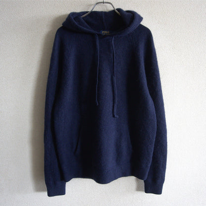 POLO RALPH LAUREN Cashmere Hoodie Navy Size L