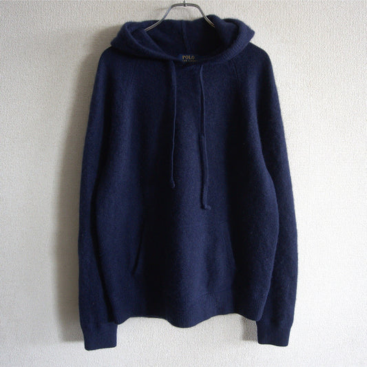 POLO RALPH LAUREN Cashmere Hoodie Navy Size L