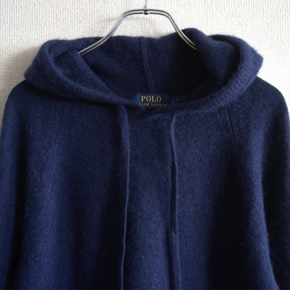 POLO RALPH LAUREN Cashmere Hoodie Navy Size L
