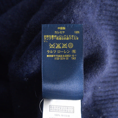 POLO RALPH LAUREN Cashmere Hoodie Navy Size L