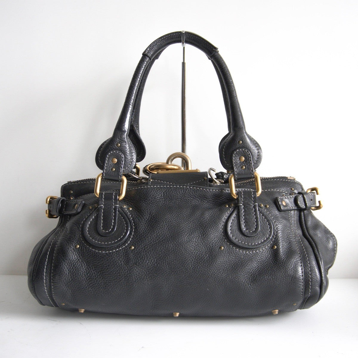 CHLOE Paddington Handbag Cadena Y2K Black Size ONE SIZE