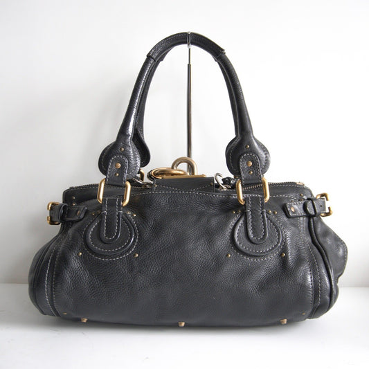 CHLOE Paddington Handbag Cadena Y2K Black Size ONE SIZE