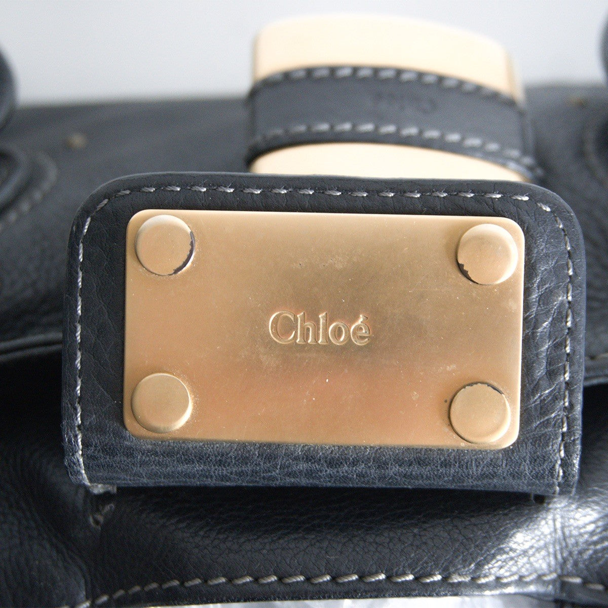 CHLOE Paddington Handbag Cadena Y2K Black Size ONE SIZE