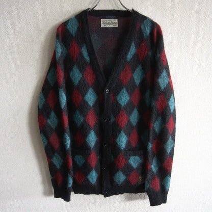 WACKO MARIA Argyle Mohair Cardigan Size S