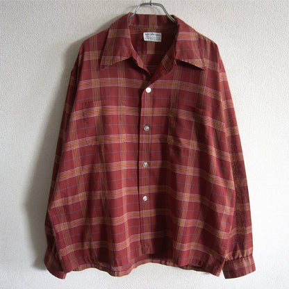 Mac Phergus 70s Open Collar Check Shirt Size L
