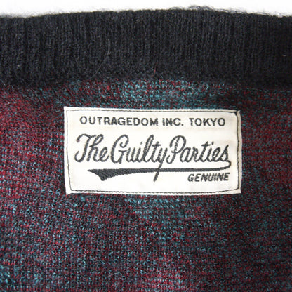 WACKO MARIA Argyle Mohair Cardigan Size S