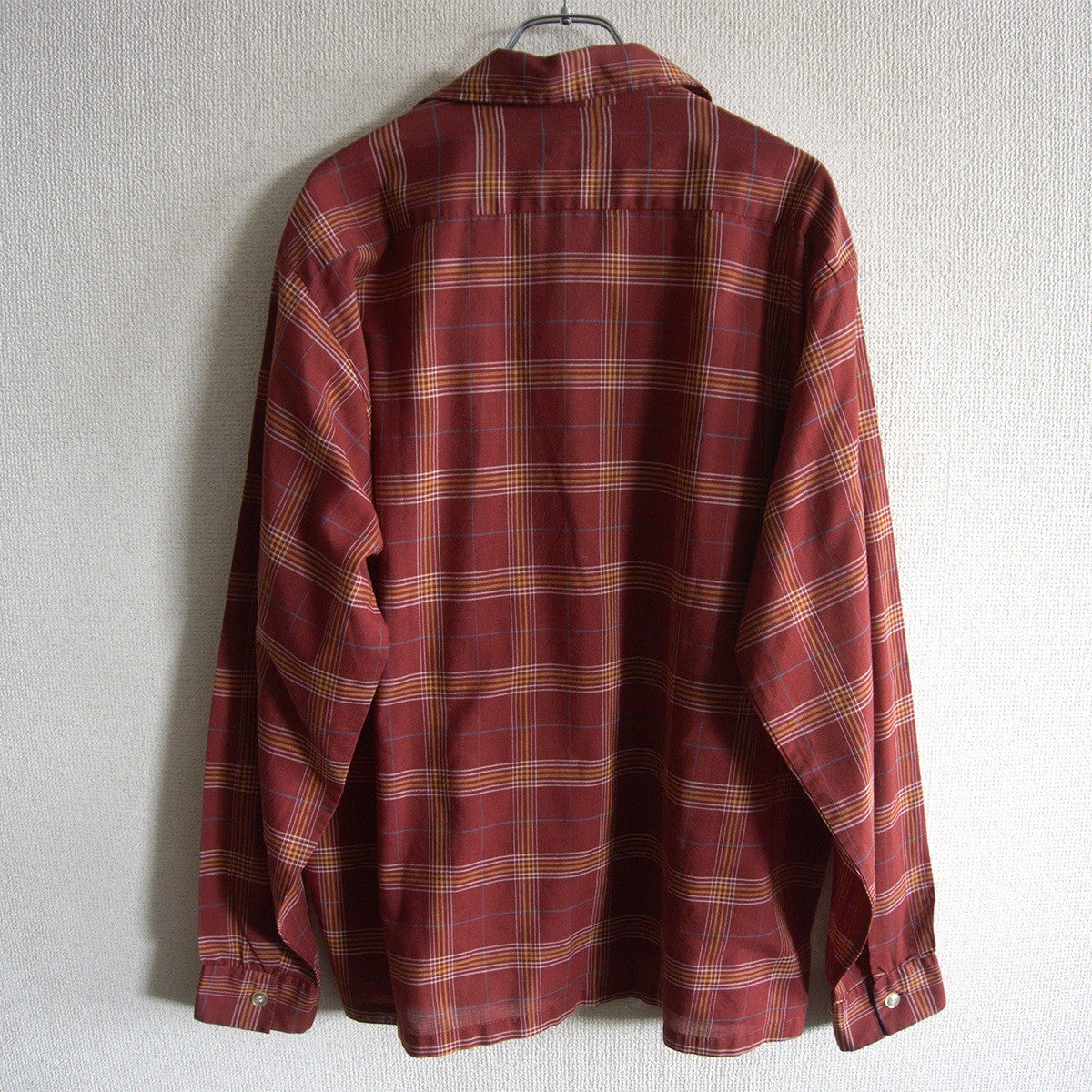 Mac Phergus 70s Open Collar Check Shirt Size L