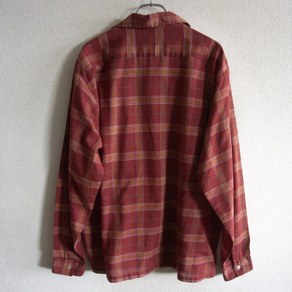 Mac Phergus 70s Open Collar Check Shirt Size L