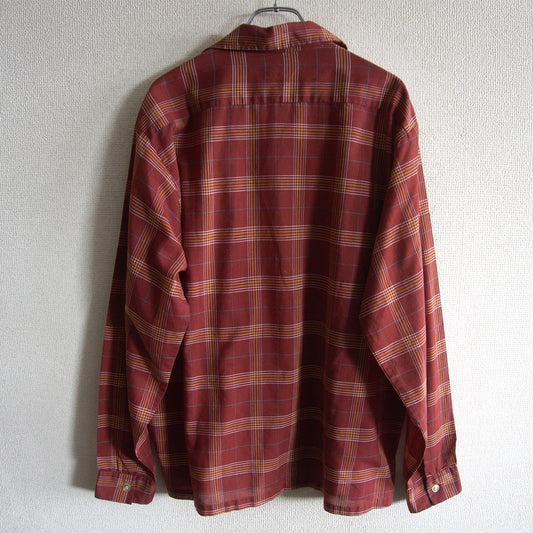 Mac Phergus 70s Open Collar Check Shirt Size L
