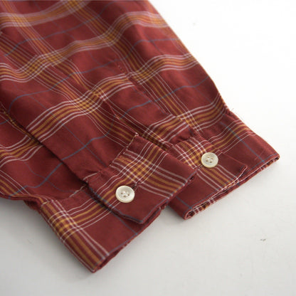 Mac Phergus 70s Open Collar Check Shirt Size L