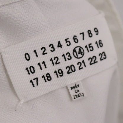 MAISON MARGIELA Oversized Organic Cotton Shirt White Size 38