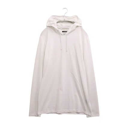BALMAIN Logo Hooded Long Sleeve T-Shirt Size S