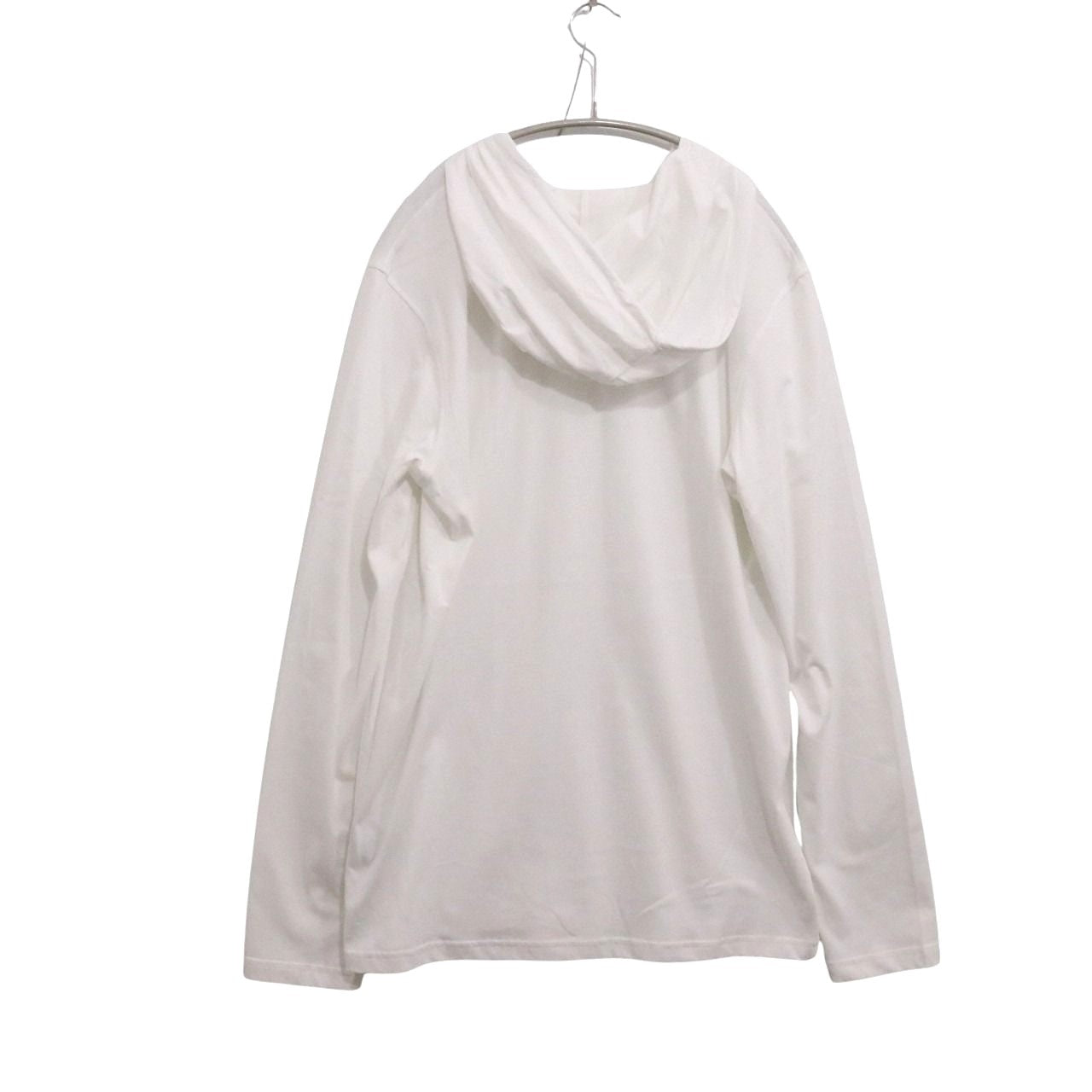 BALMAIN Logo Hooded Long Sleeve T-Shirt Size S