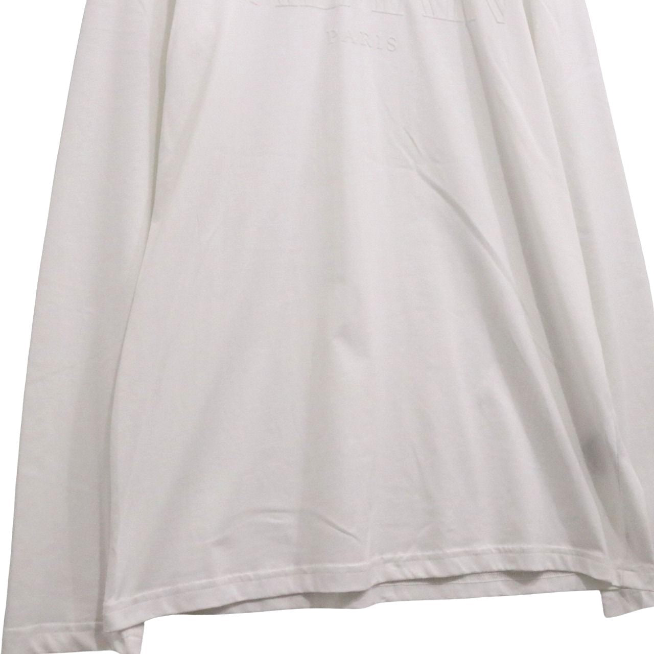 BALMAIN Logo Hooded Long Sleeve T-Shirt Size S