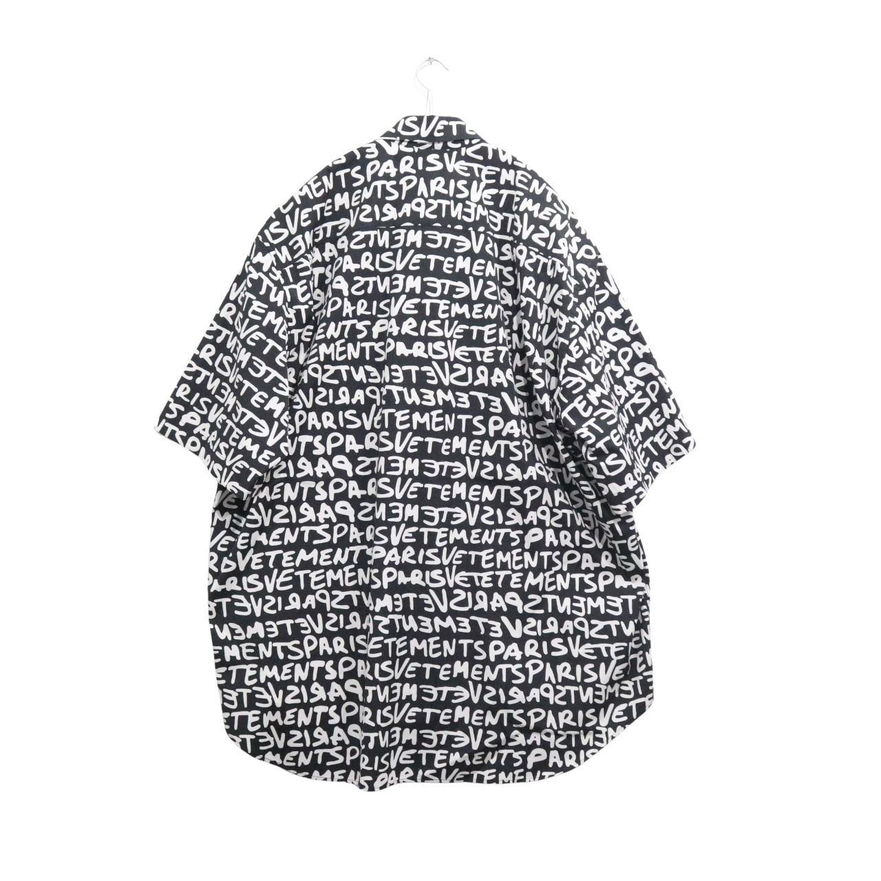 VETEMENTS 24SS Graffiti Print Oversized Sleeve Shirt Size S