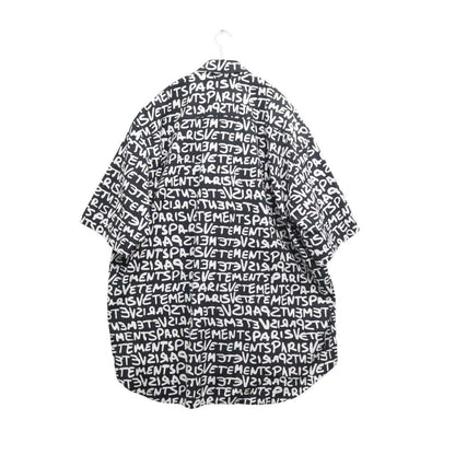 VETEMENTS 24SS Graffiti Print Oversized Sleeve Shirt Size S