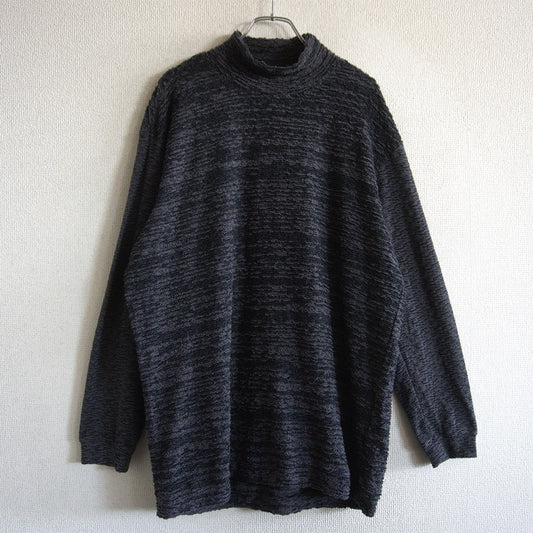 ISSEY MIYAKE MEN High Neck Design Knit Sweater Size 3