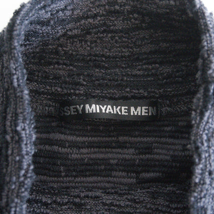 ISSEY MIYAKE MEN High Neck Design Knit Sweater Size 3