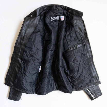 SCHOTT 641Q Quilted Lined Single Rider Jacket Size M