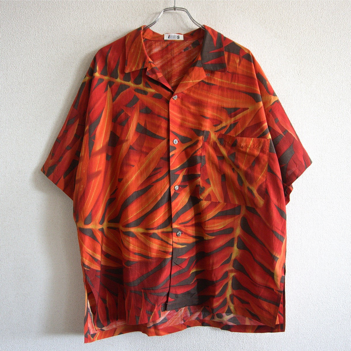 I.S.ISSEY MIYAKE Open Collar Short Sleeve Shirt Size 9