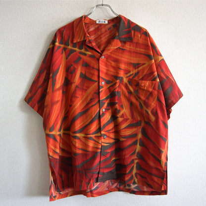 I.S.ISSEY MIYAKE Open Collar Short Sleeve Shirt Size 9