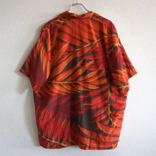 I.S.ISSEY MIYAKE Open Collar Short Sleeve Shirt Size 9