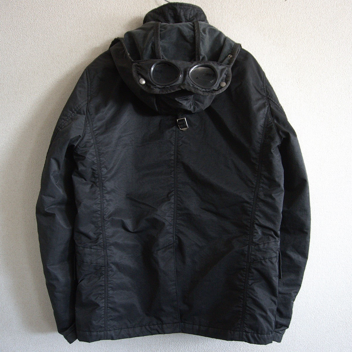C.P.COMPANY 12AW Frosted Nylon Flock Goggle Jacket Size 48