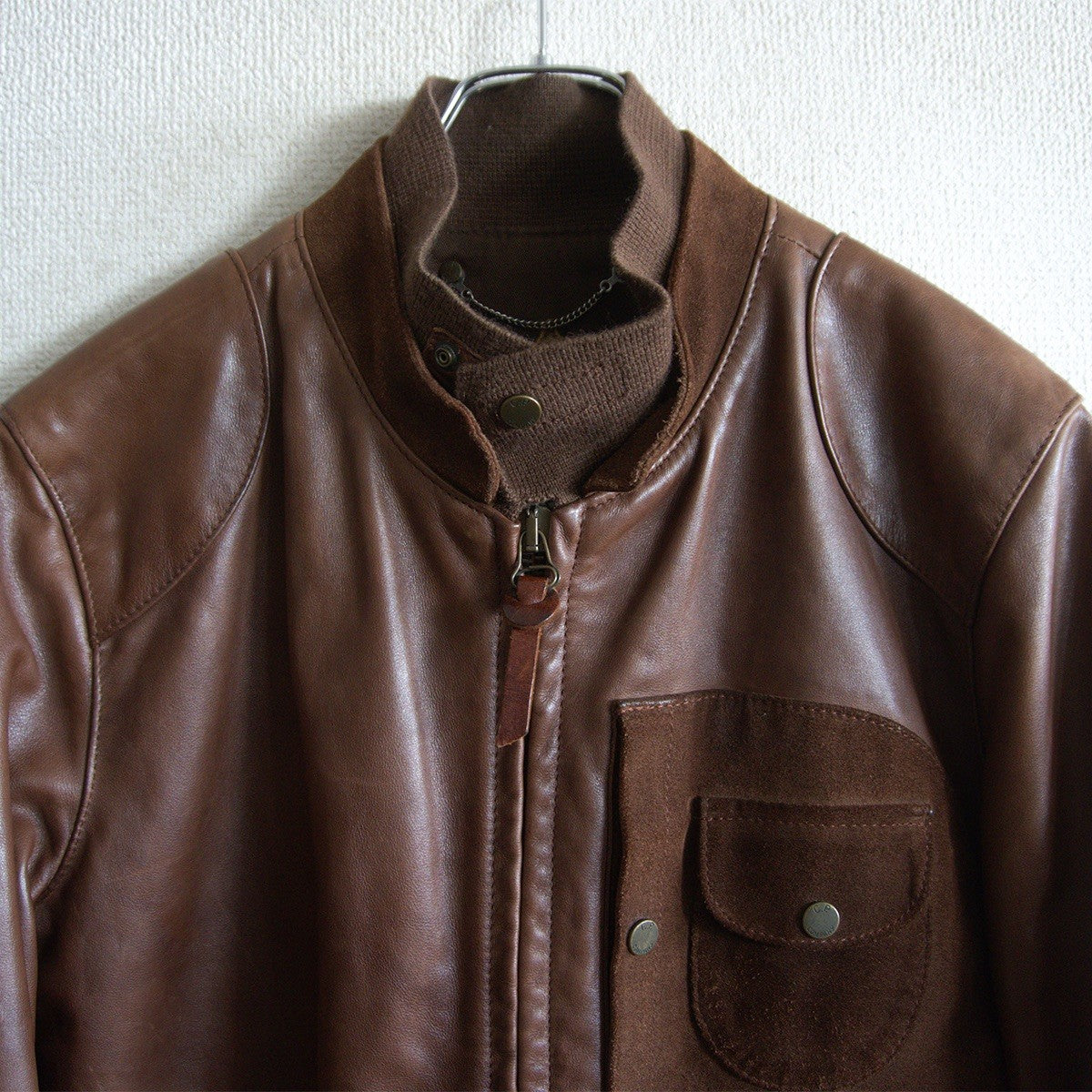 C.P. COMPANY Archive D-Pocket Leather Rider Jacket Size 48