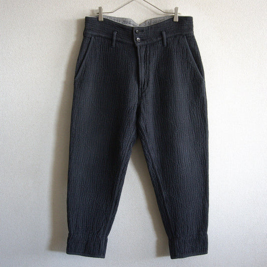 PORTER CLASSIC Sashiko Grease Pants Black Size M
