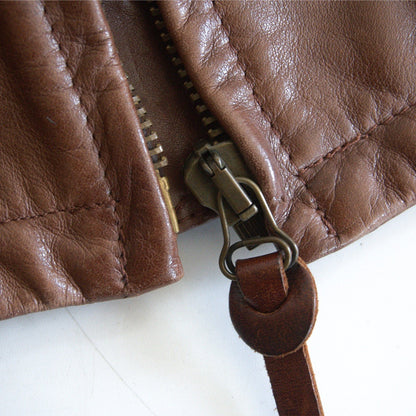 C.P. COMPANY Archive D-Pocket Leather Rider Jacket Size 48
