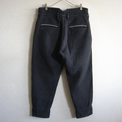 PORTER CLASSIC Sashiko Grease Pants Black Size M