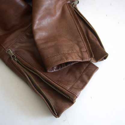 C.P. COMPANY Archive D-Pocket Leather Rider Jacket Size 48