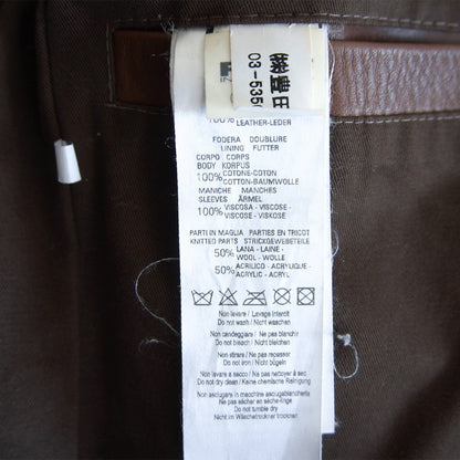 C.P. COMPANY Archive D-Pocket Leather Rider Jacket Size 48