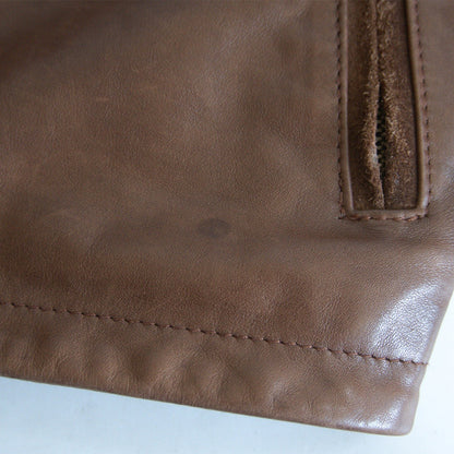 C.P. COMPANY Archive D-Pocket Leather Rider Jacket Size 48