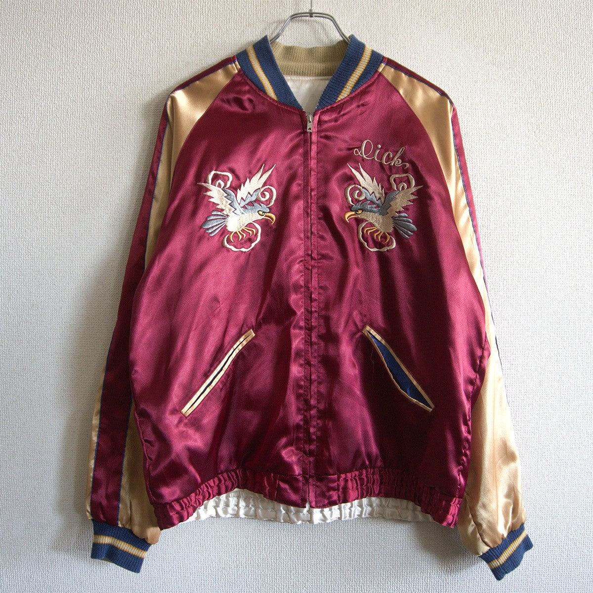 TAILOR TOYO Reversible Embroidered Souvenir Jacket Size L