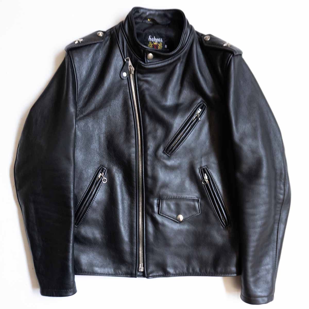 SCHOTT 603US One Star Double Rider Leather Jacket Size M