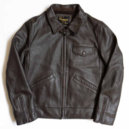HOUSTON Cowhide Leather Sports Jacket Size 40L